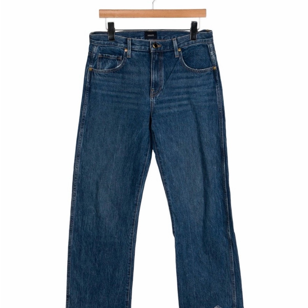 KHAITE Women's Straight Blue Jeans